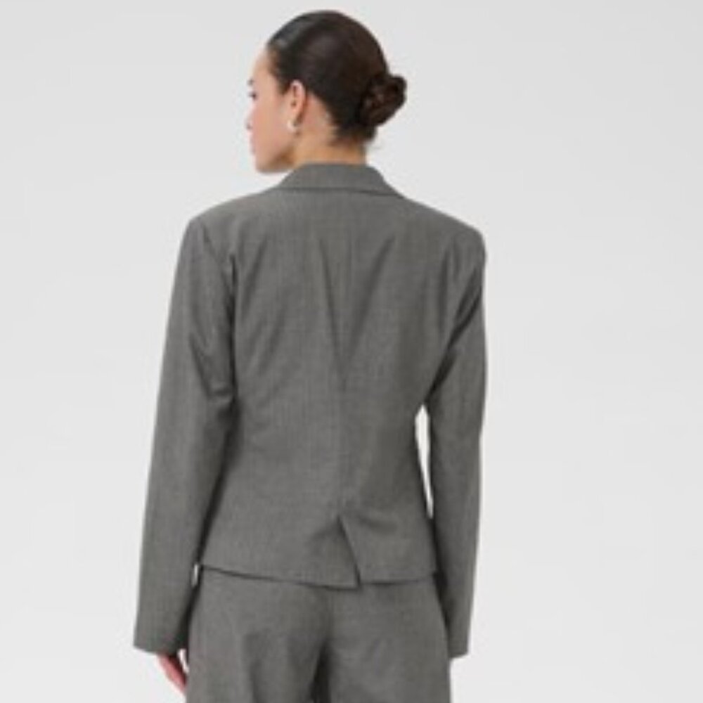 NWT Kaffe Blazer 'Ellie' in Mottled Grey Women's Charcoal Blazer size38 - Picture 5 of 14